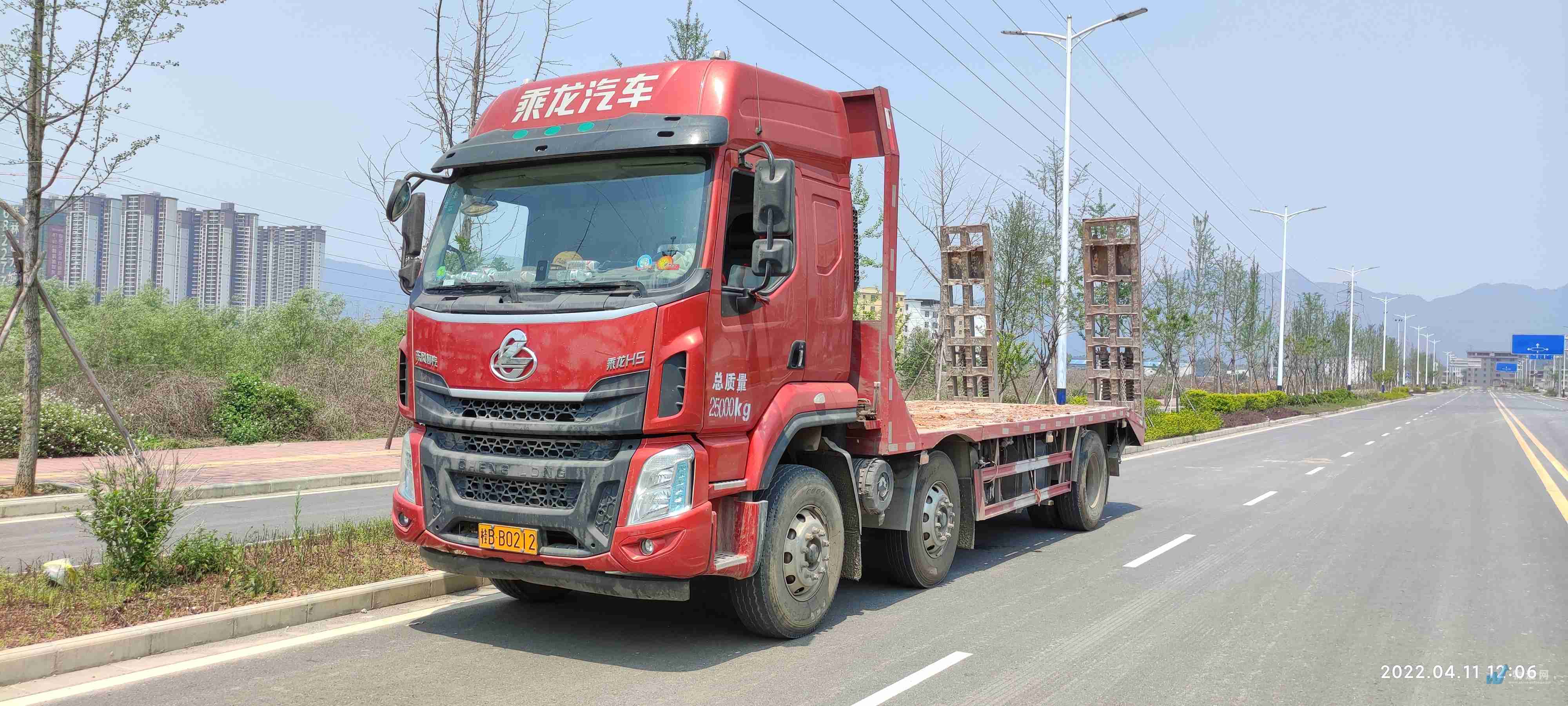 找柳州平板车的大货车拉货_柳州平板车出租-物通网