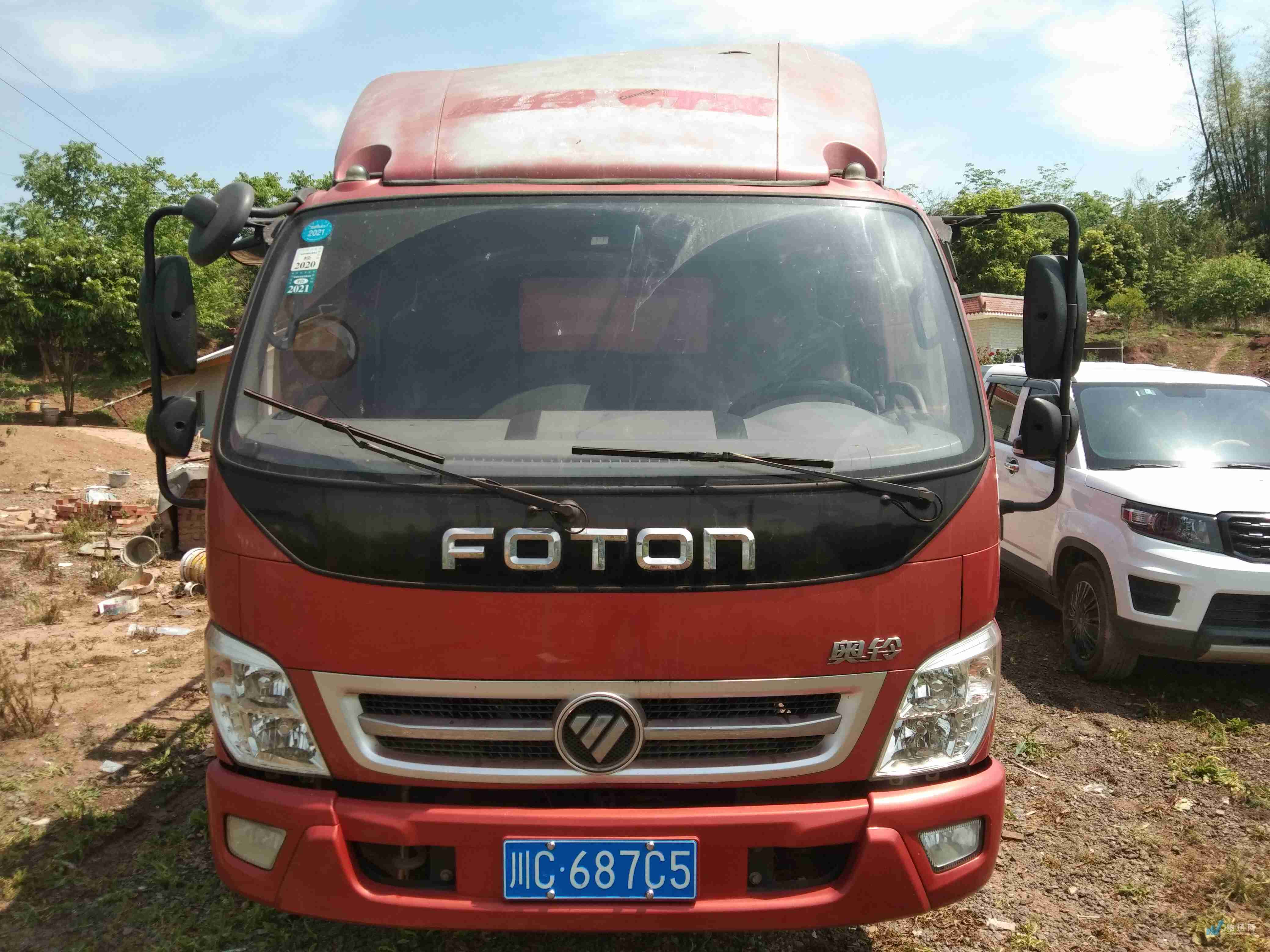 自贡市 3.2米8吨高栏车 川c**7c5车牌号:川c**7c5|高栏车|长3.